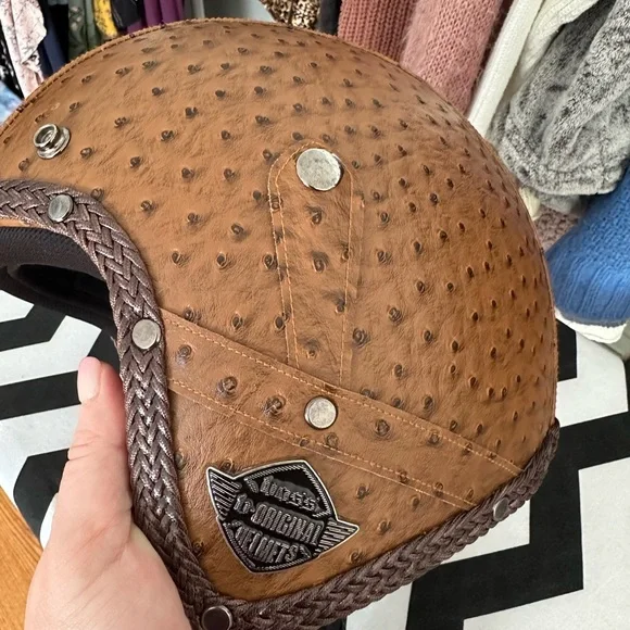 Vintage 3/4 Half Shell Adult Helmet - Picture 11 of 12